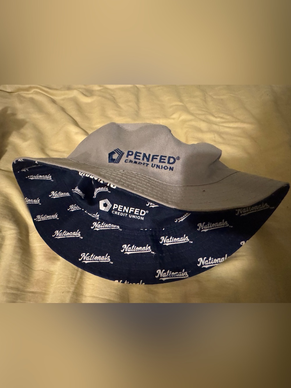PENFED Credit Union Reversible Bucket Hat - Gray & Navy